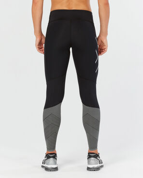 2XU Women's Mid-rise Reflect Compression Tights- WA4609B BLK/SRF)