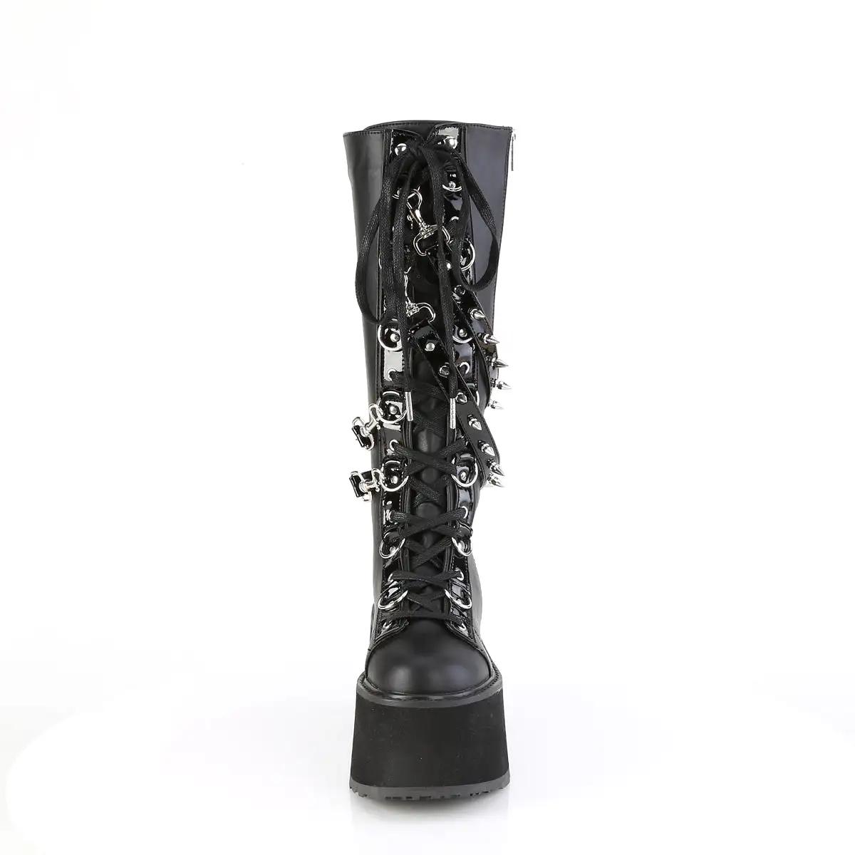 3 Inch Platform DAMNED-220 Black Vegan Leather