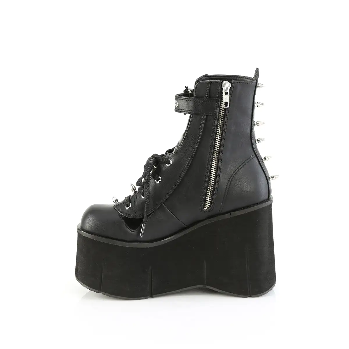 4 Inch Platform KERA-150 Black Vegan Leather