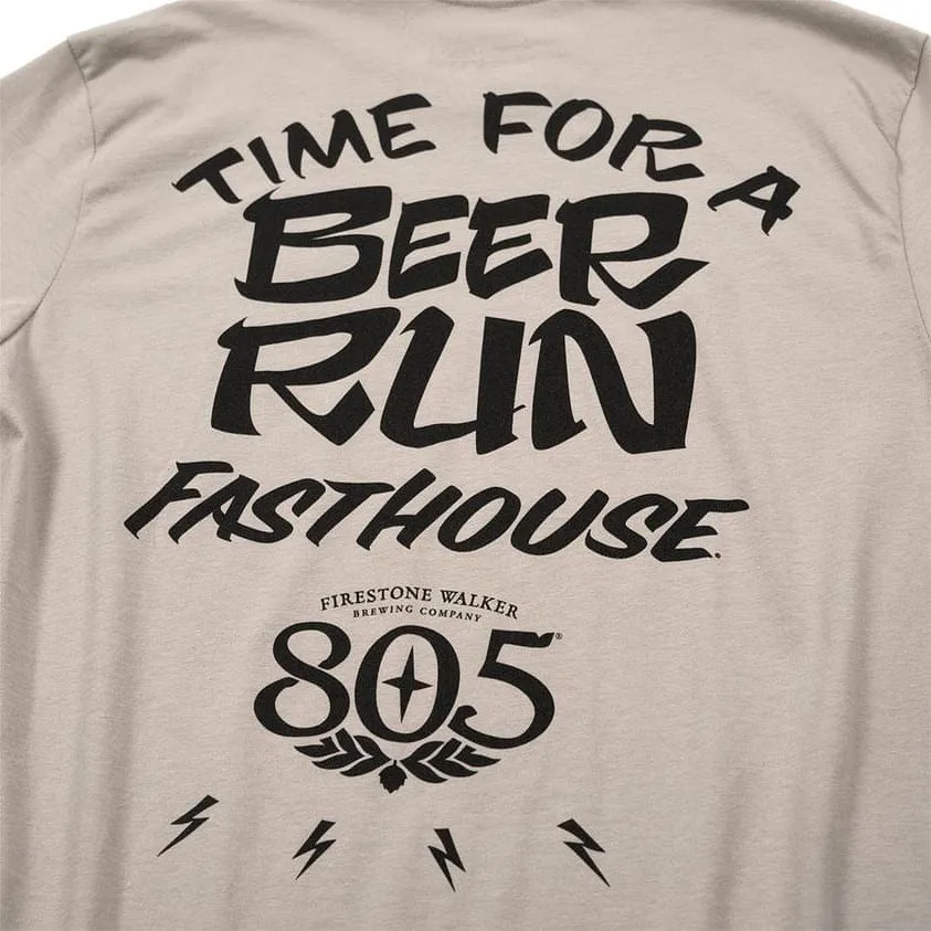 805 Beer Run SS Tee Light Grey