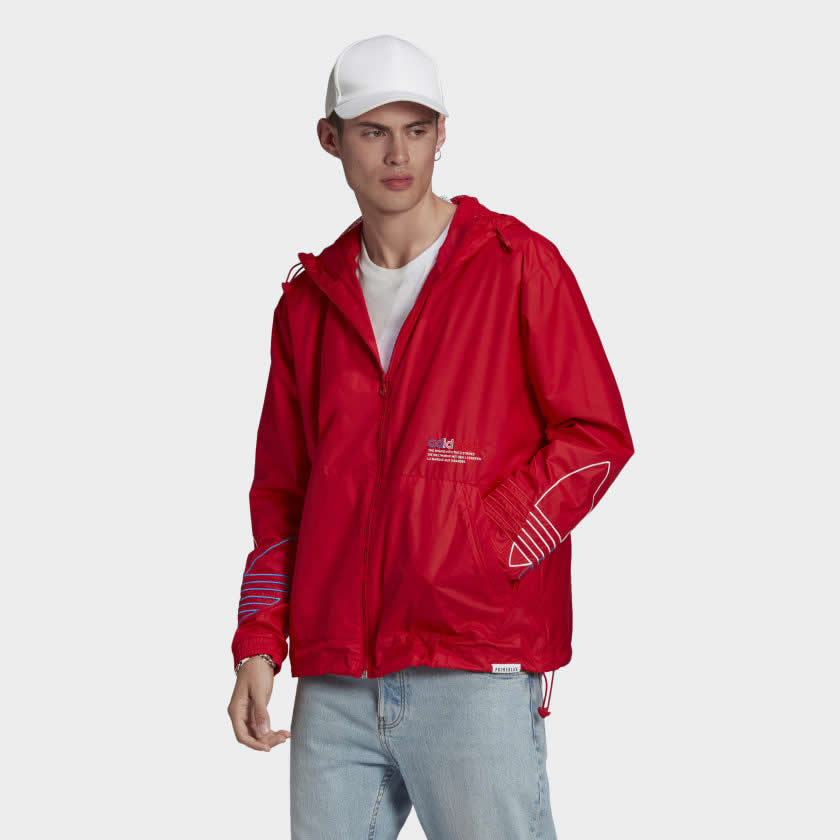 Adidas Originals Men's Adicolor FTO Windbreaker - Red