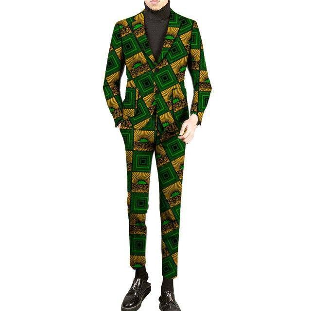 African 2-Button Suit