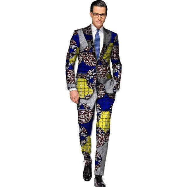 African Print Two Piece Suit