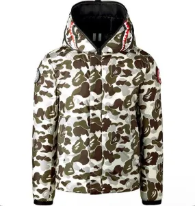 BAPE X Canada Goose X Reversible Crofton Shark Hoodie ‘BLACK/GIANT ABC SNOW CAMO’