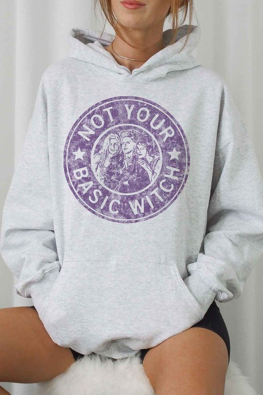 BASIC WITCH HALLOWEEN GRAPHIC HOODIE