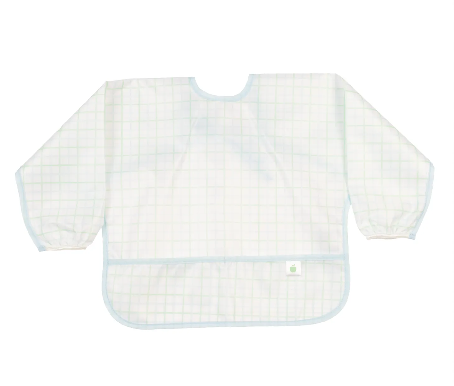 Blue and Green Windowpane Cover Everything Bib