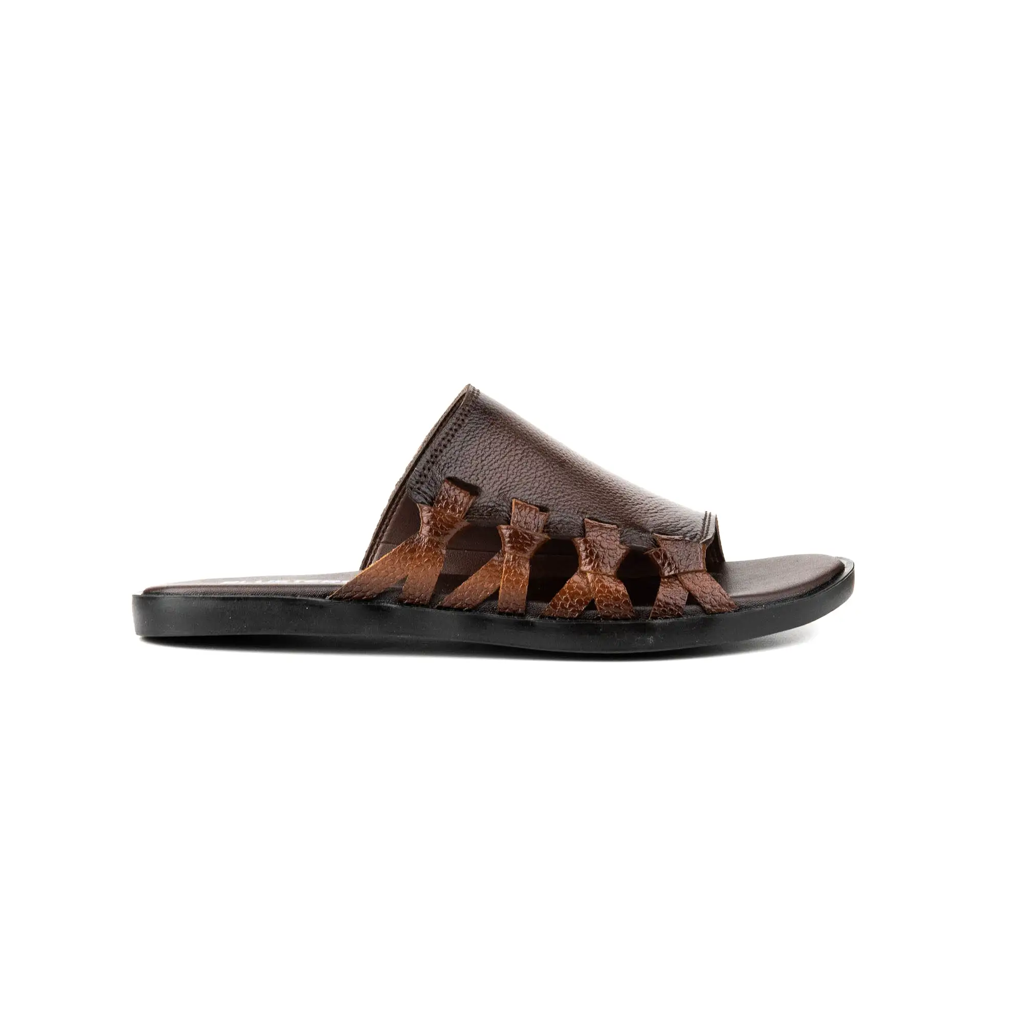 Brown Premium Leather Slippers