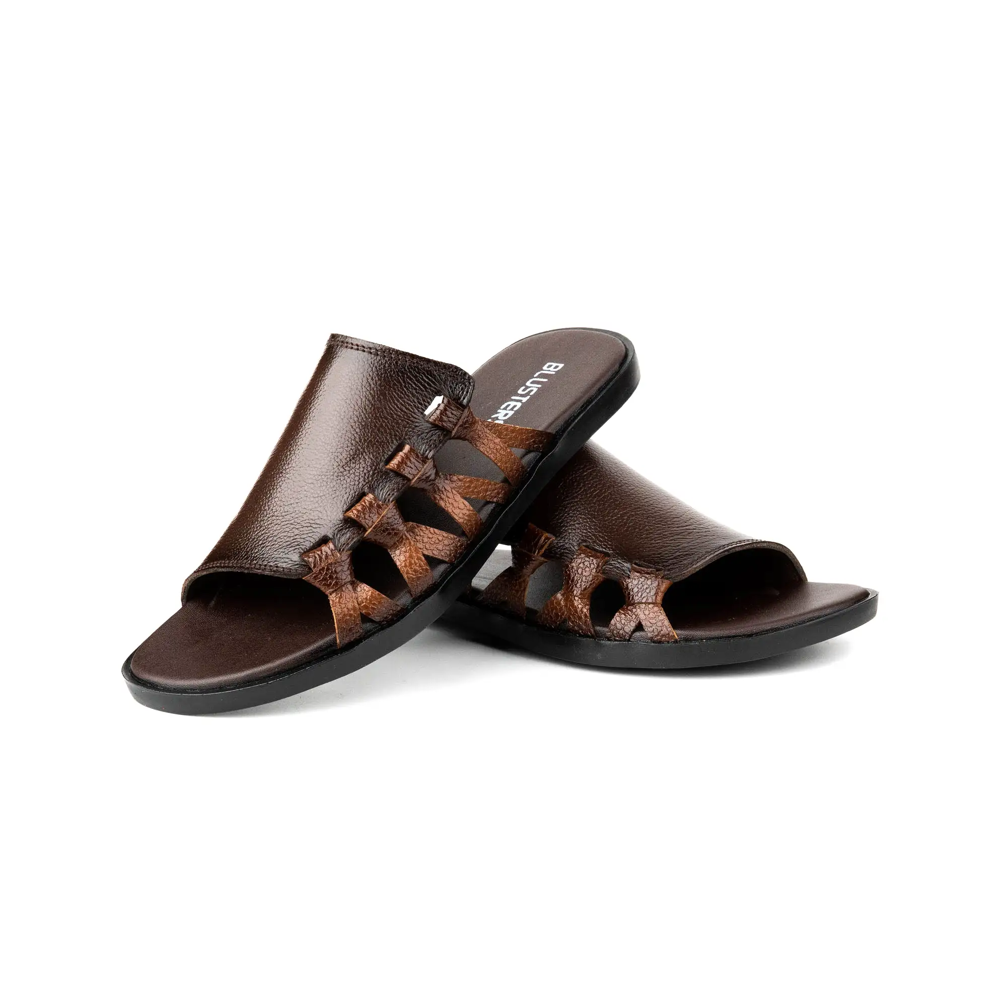 Brown Premium Leather Slippers