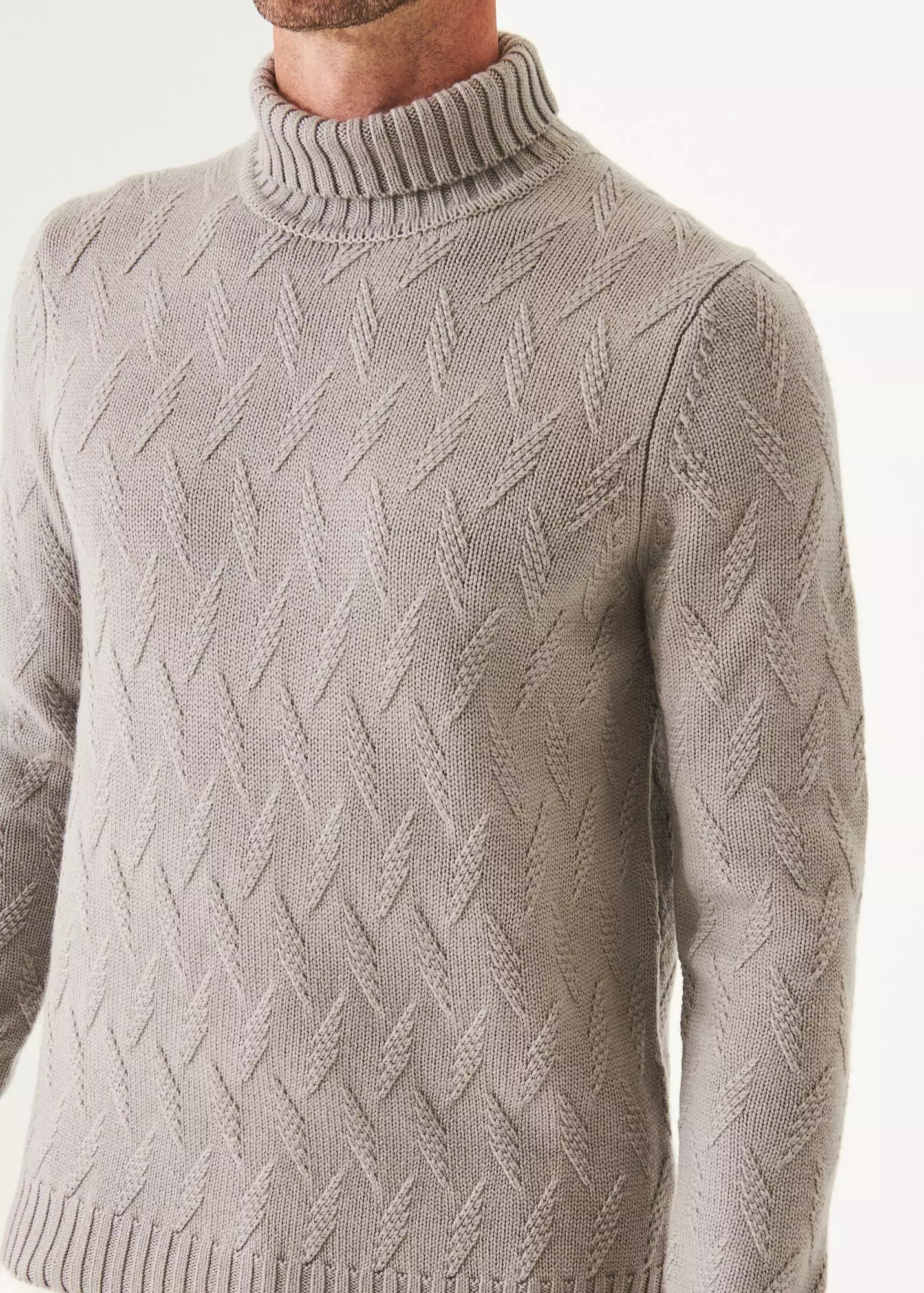 CHEVRON TURTLENECK