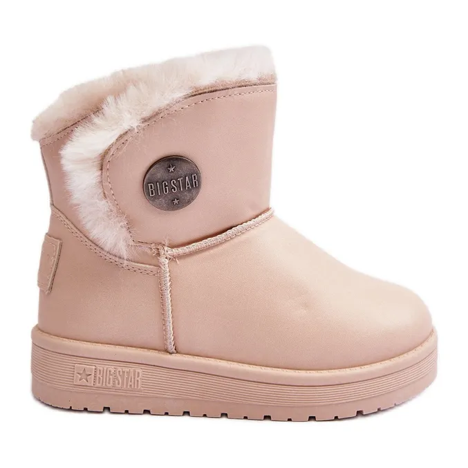 Children's Snow Boots Insulated with Fur Beige Big Star MM374084