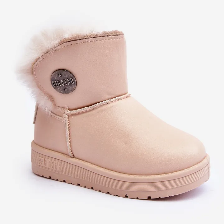 Children's Snow Boots Insulated with Fur Beige Big Star MM374084