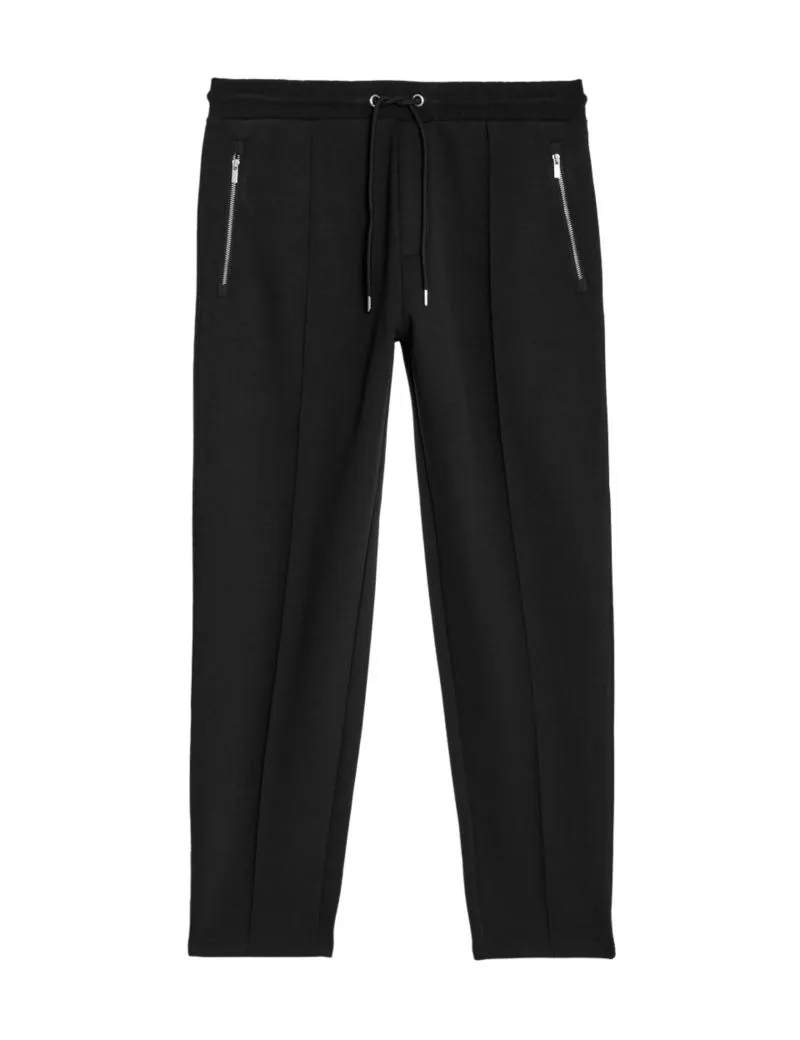 Cotton Blend Zip Pocket Joggers