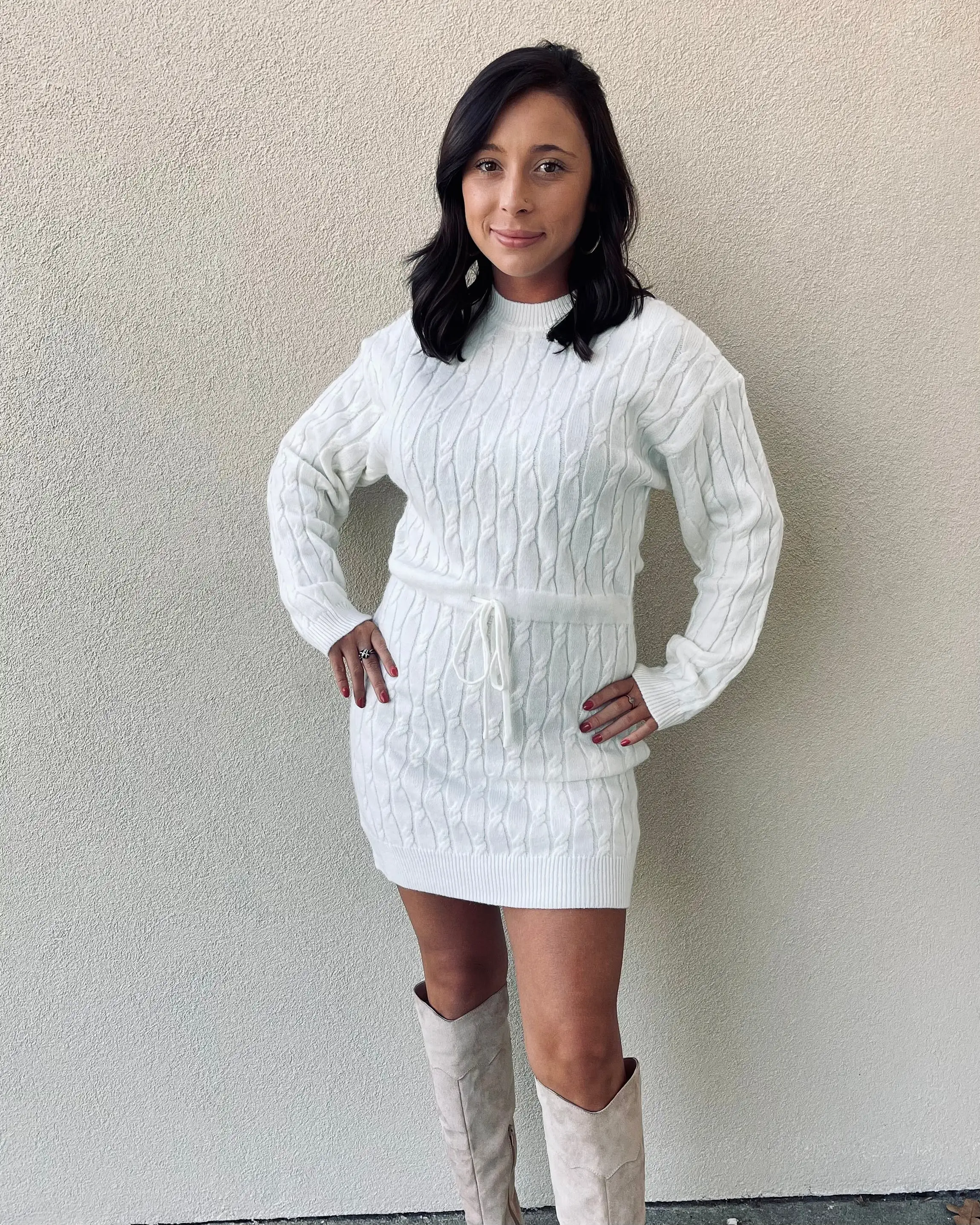 Cream & Sugar Sweater Dress