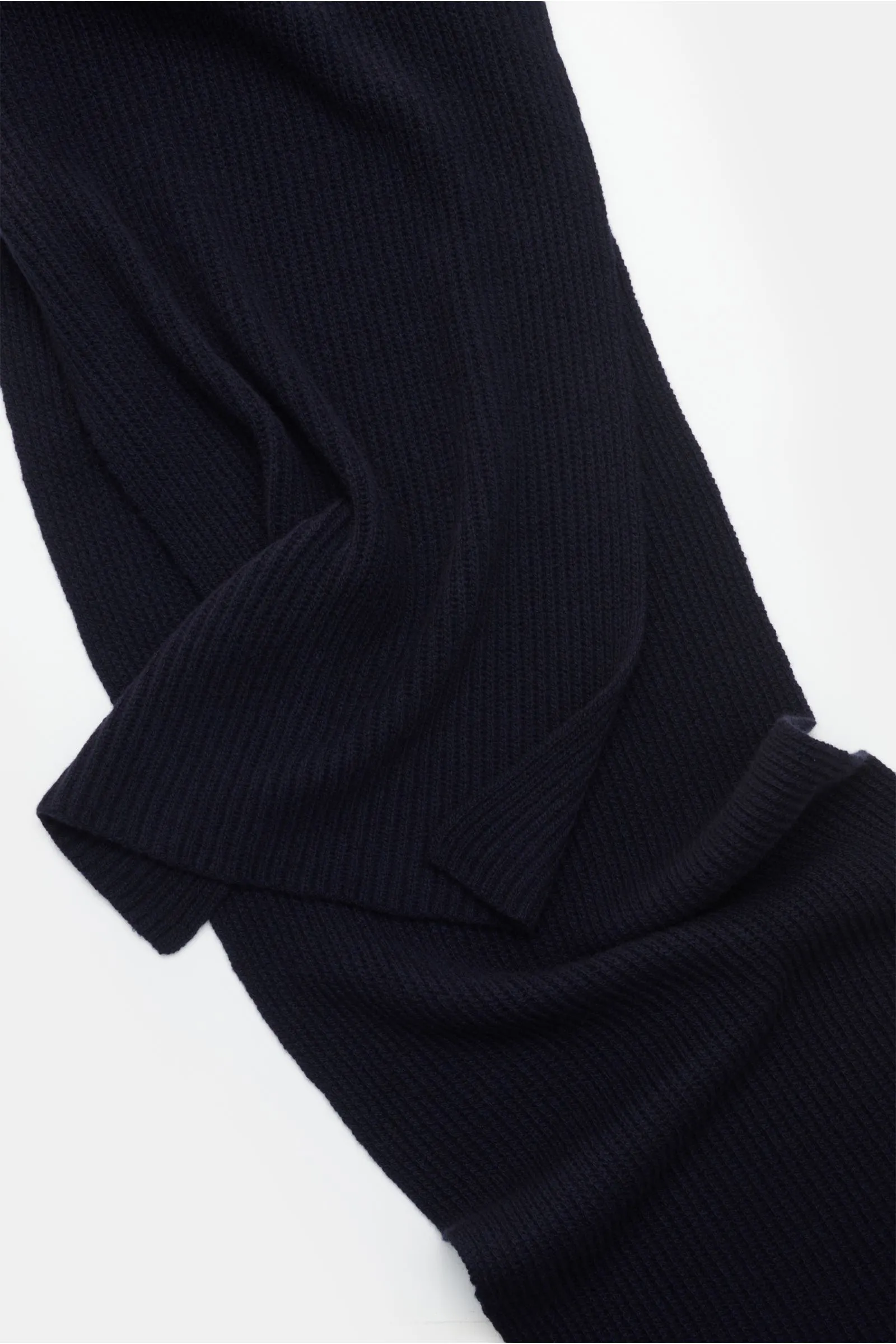 CRUCIANI cashmere scarf navy