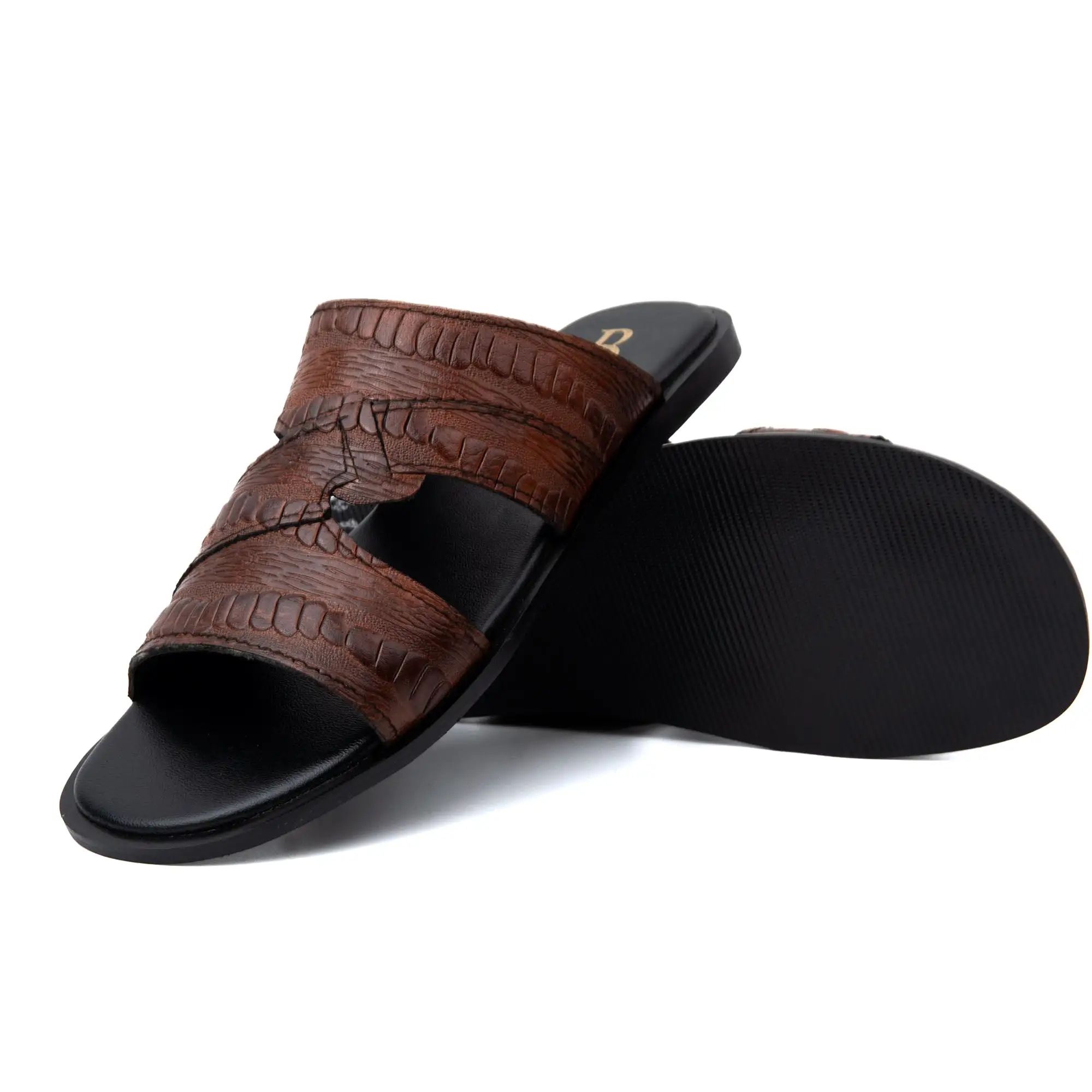 Dual Crafted Premium Leather Slippers