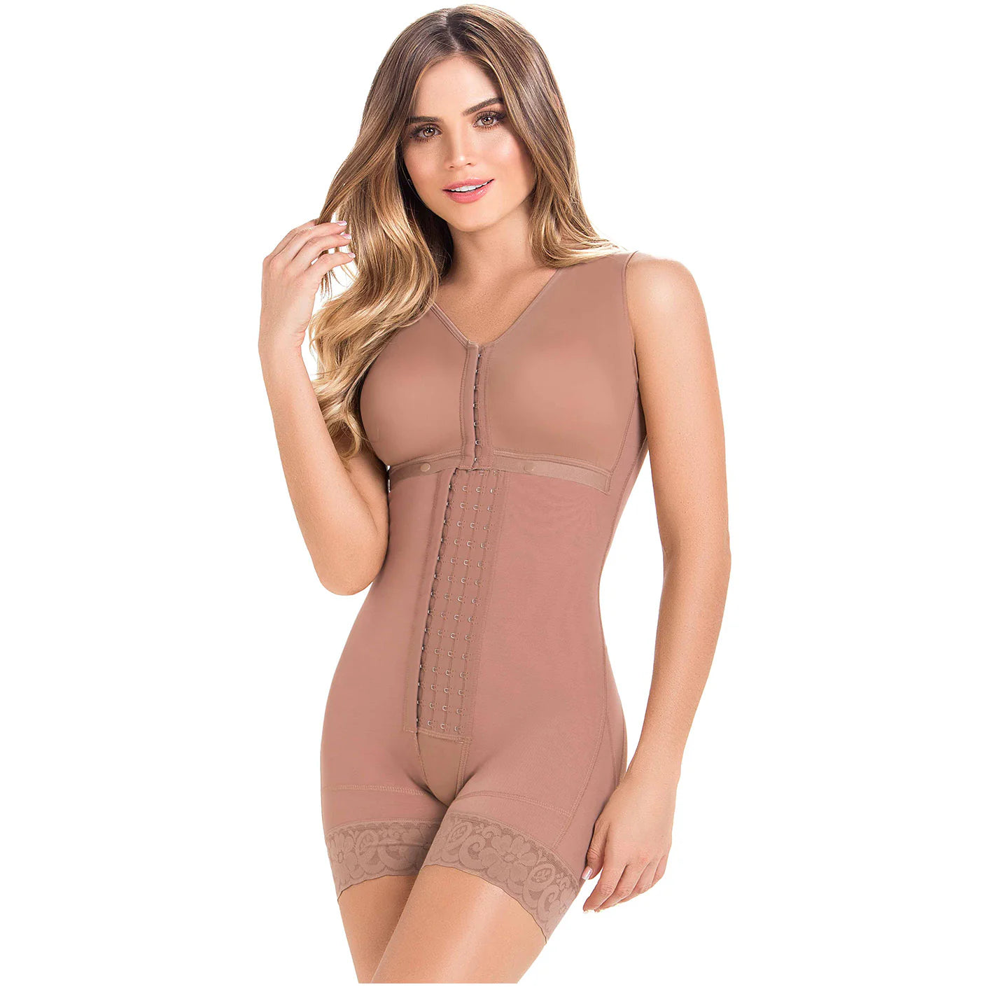 FAJAS MARIAE FQ102 | POST OP SHAPEWEAR FOR WOMEN | BRA & MID THIGH | POWERNET