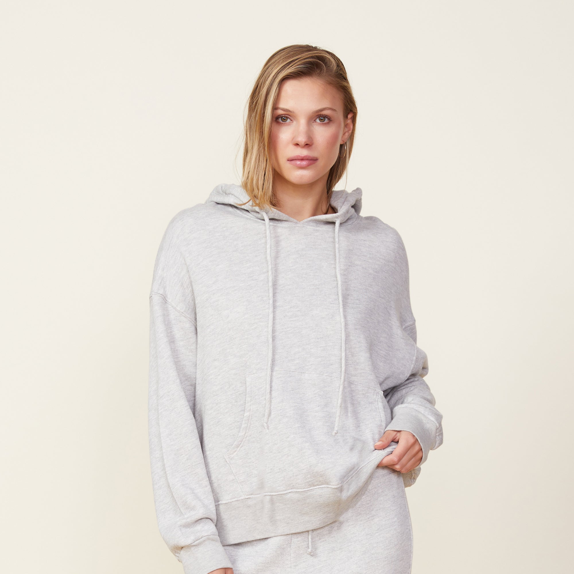 Fleece Slouchy Pullover Hoody