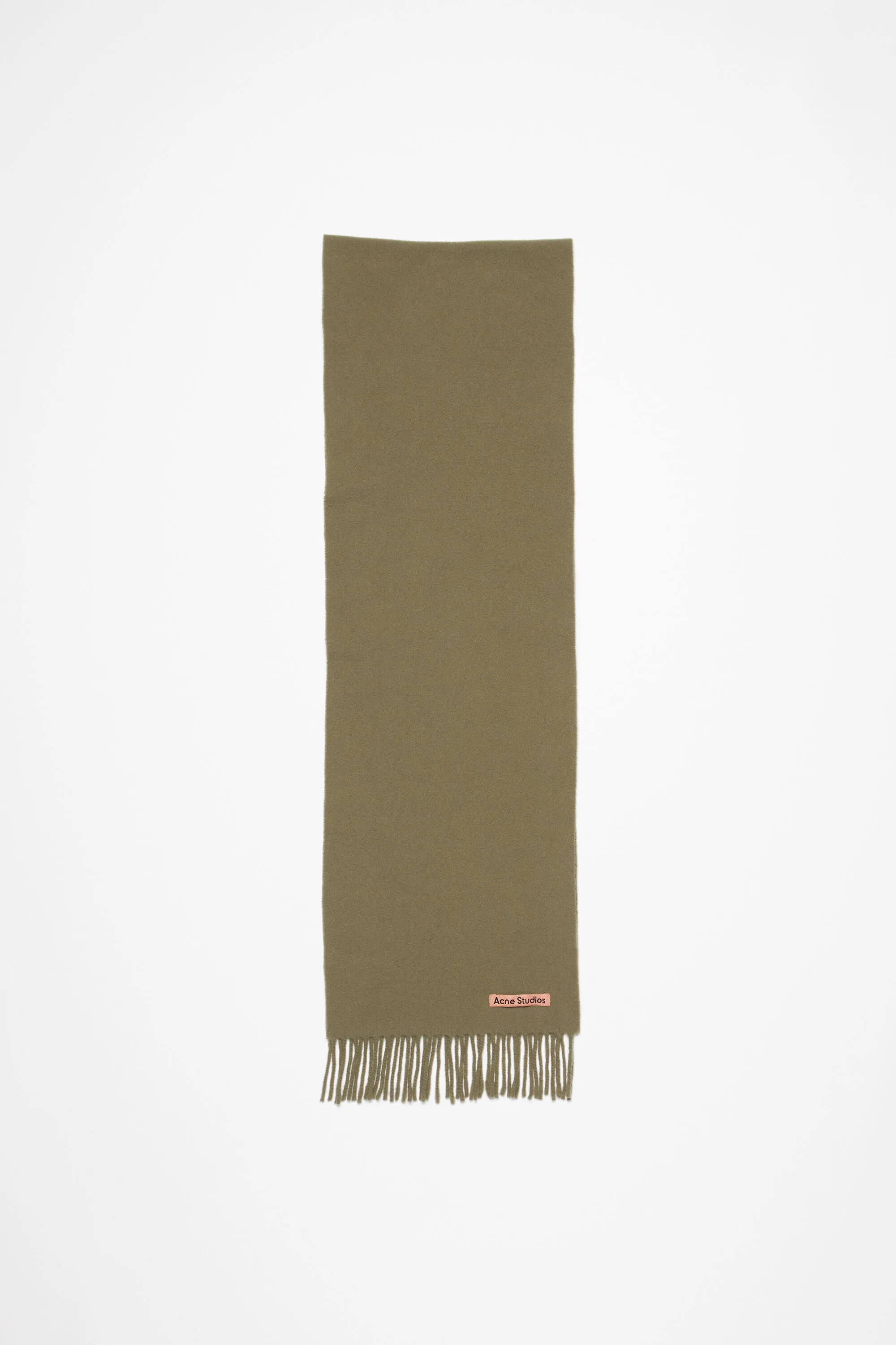 Fringe wool scarf - skinny