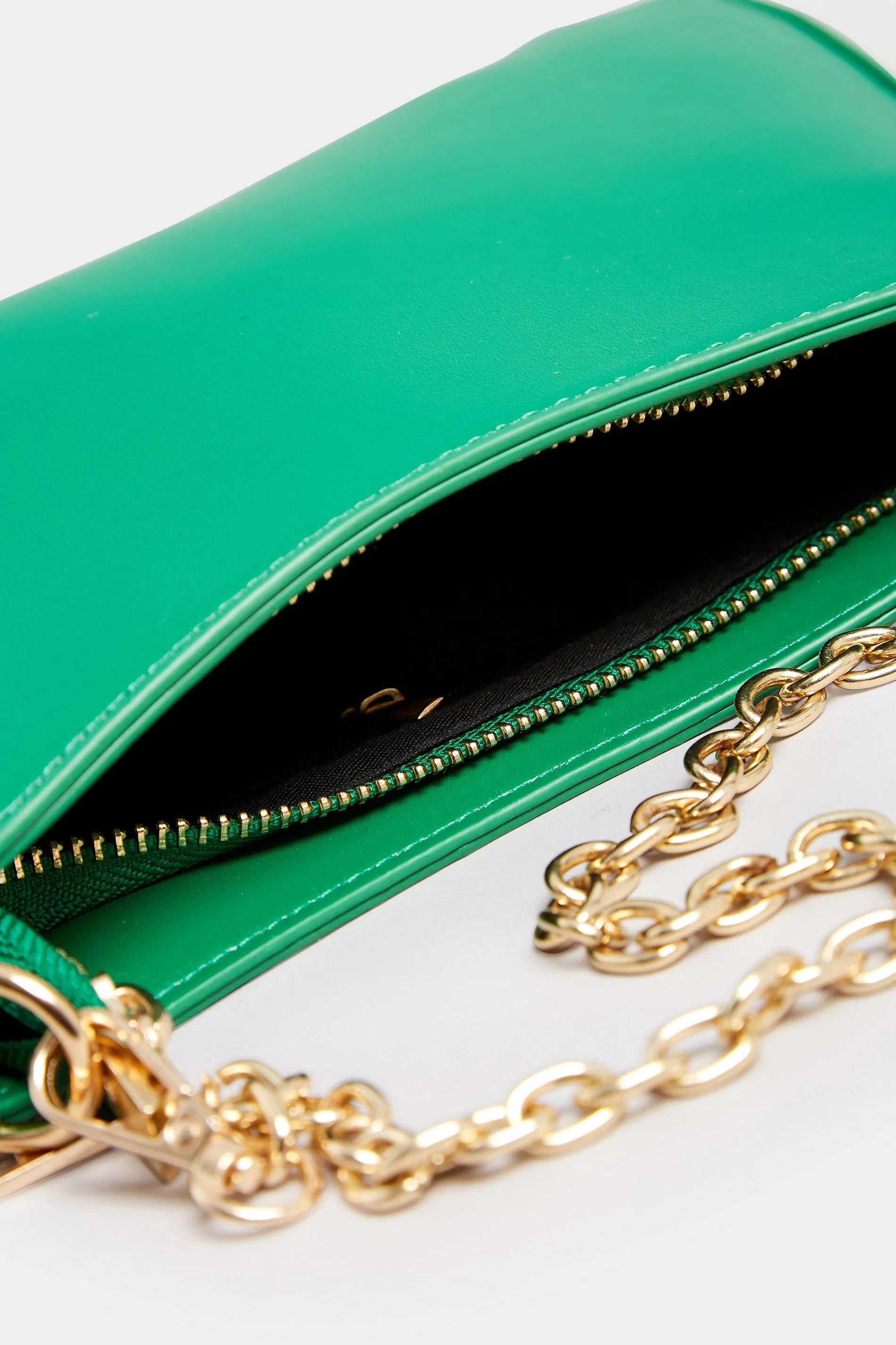 Green Detachable Chain Shoulder Bag