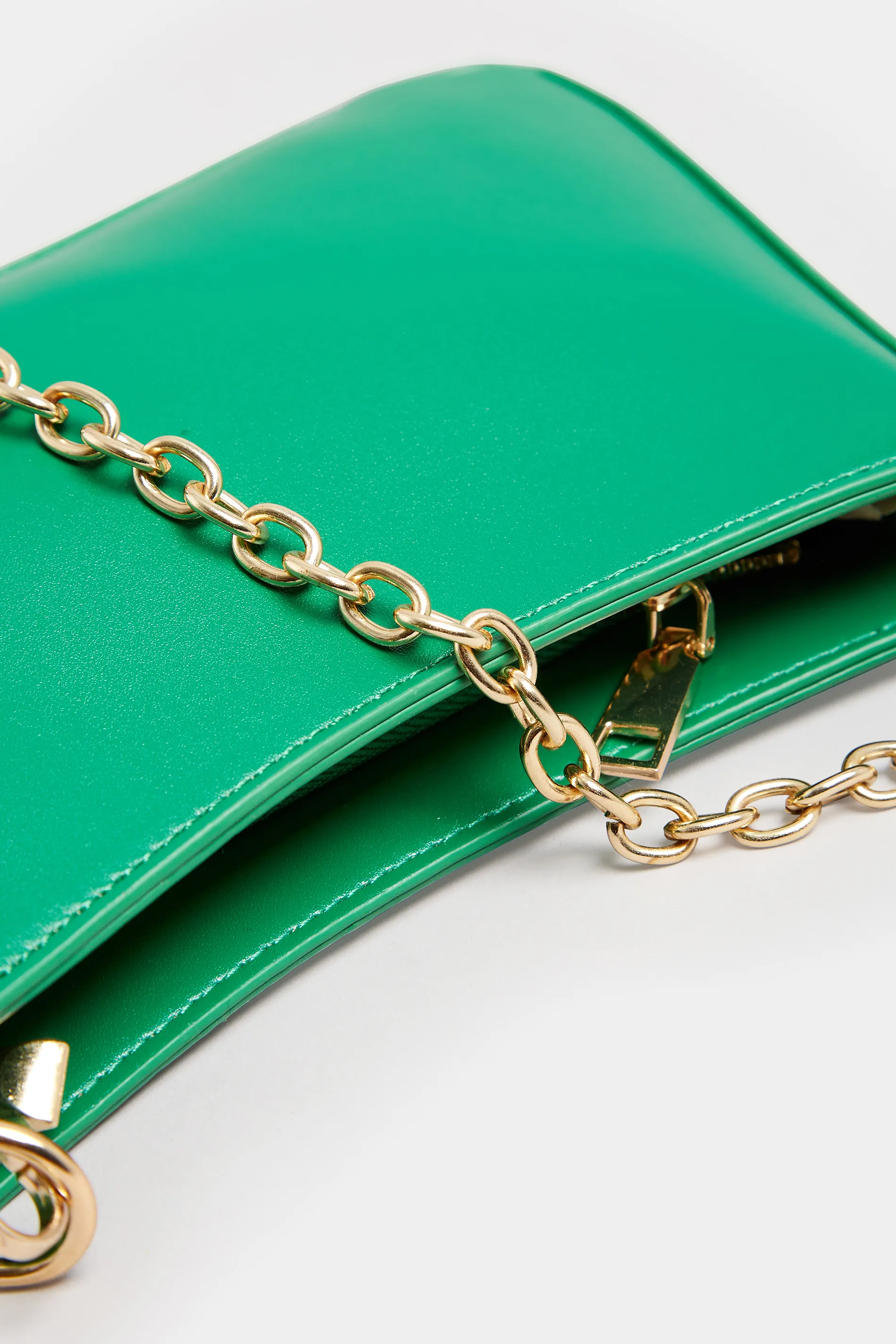 Green Detachable Chain Shoulder Bag