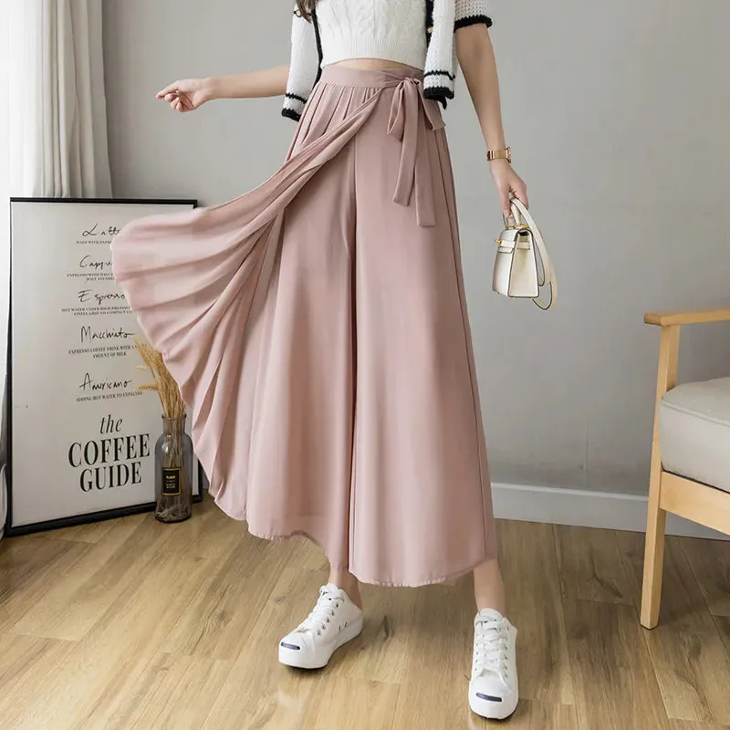 High Waist Pants Hakama Casual Wide Leg