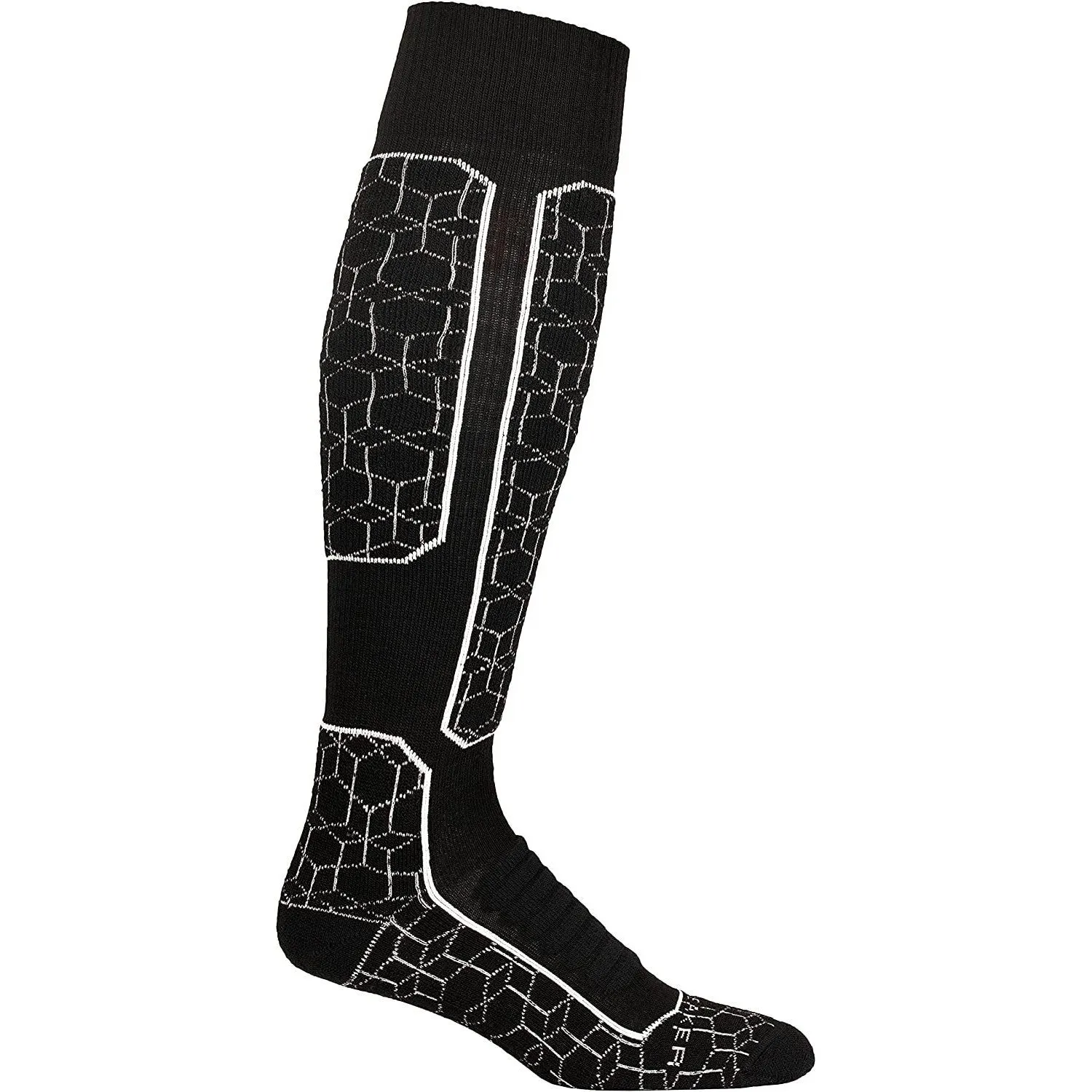 icebreaker Merino Mens Over the Calf Medium Cushion Wool Ski Socks for Men