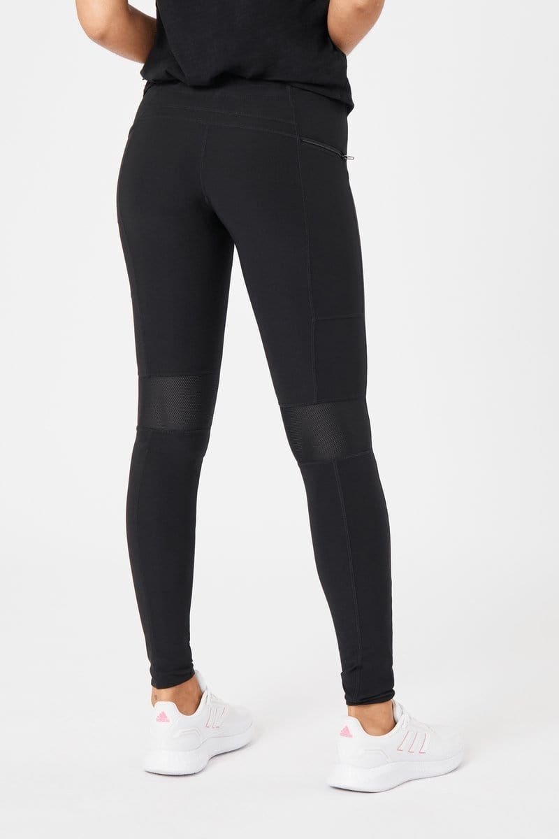 INSPORT WOMEN'S PERFORMANCE FULL LENGTH BLACK TIGHTS