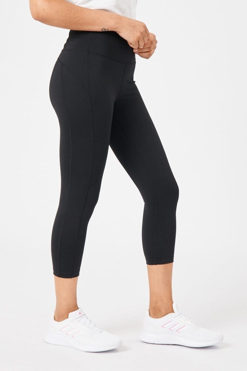 INSPORT WOMEN'S POWER PANEL 7/8 BLACK TIGHTS