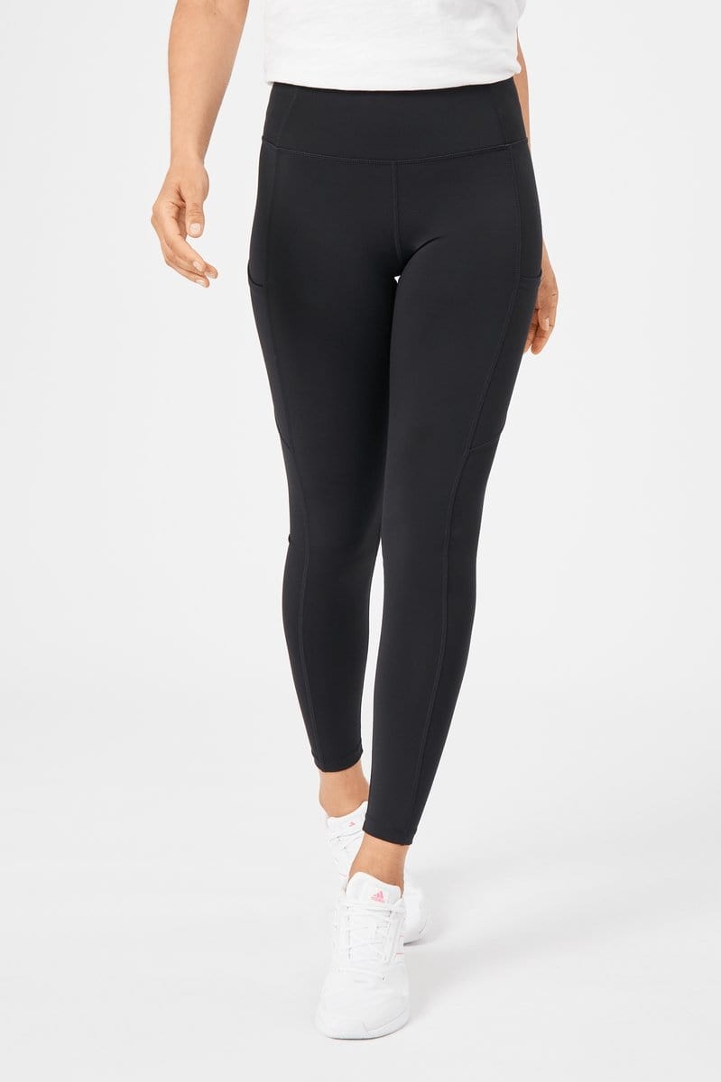 INSPORT WOMEN'S POWER POCKET FULL LENGTH BLACK TIGHTS