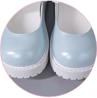 JAPANESE LOLITA SWEET LACE PLATFORM SHOES BY81005