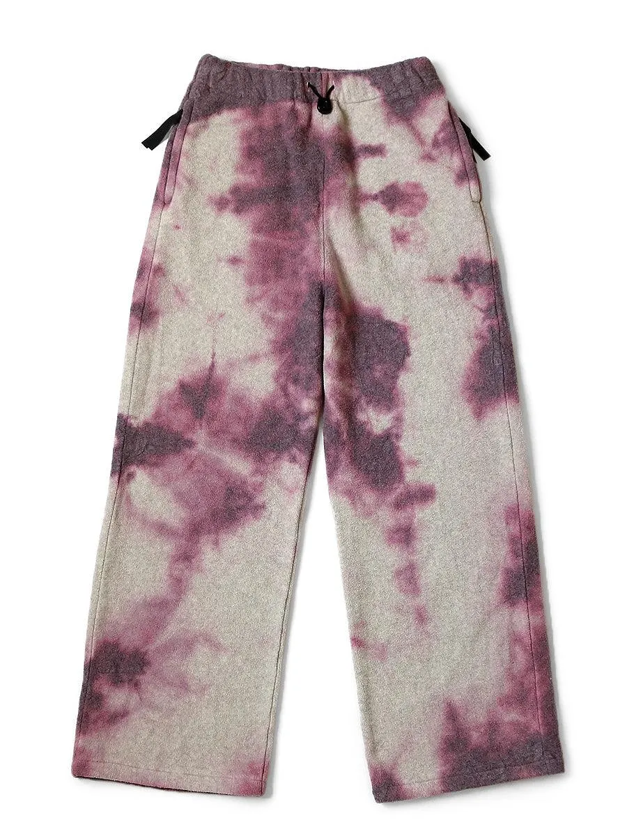 Kapital Reverse fleece tie dye easy pants