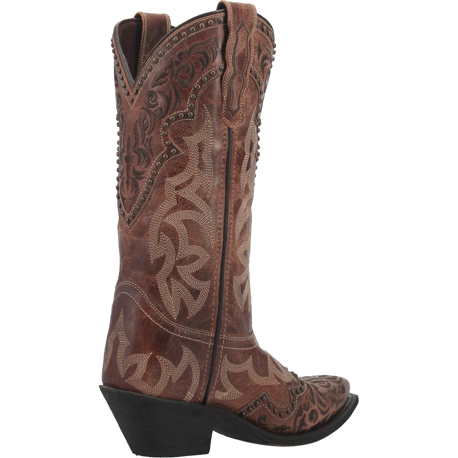 Laredo Womens Braylynn Cowboy Boots Leather Brown