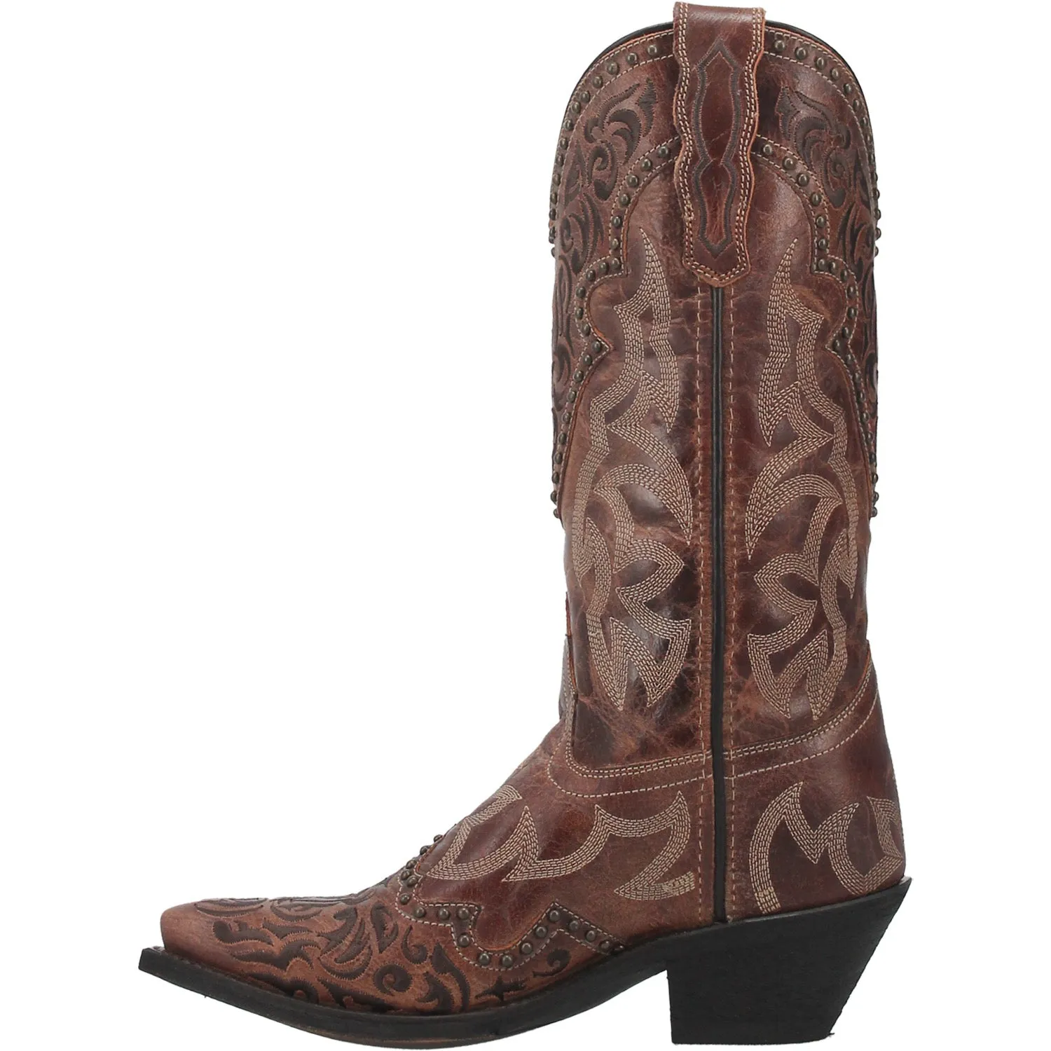 Laredo Womens Braylynn Cowboy Boots Leather Brown