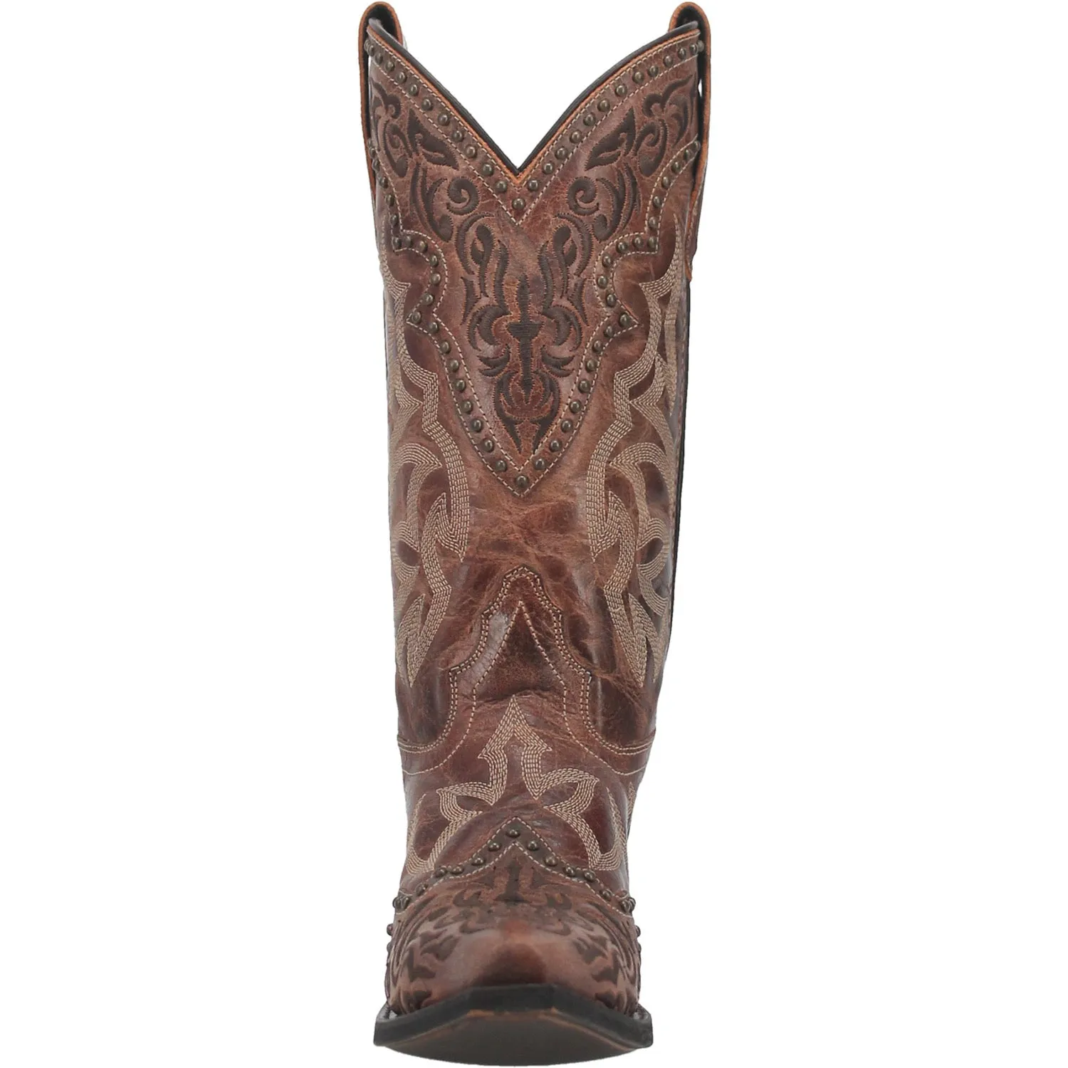 Laredo Womens Braylynn Cowboy Boots Leather Brown