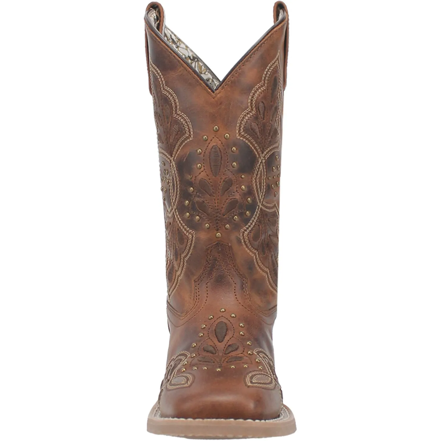 Laredo Womens Dionne Camel Leather Cowboy Boots