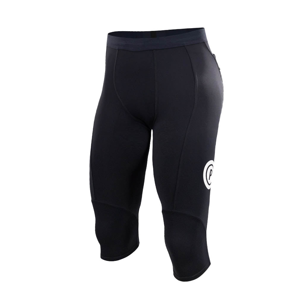 Men PRO v2 Mid Length Running Tights for Training & Racing (Carbon)