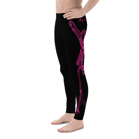 Men's Contorture Leggings Tights: Pinky