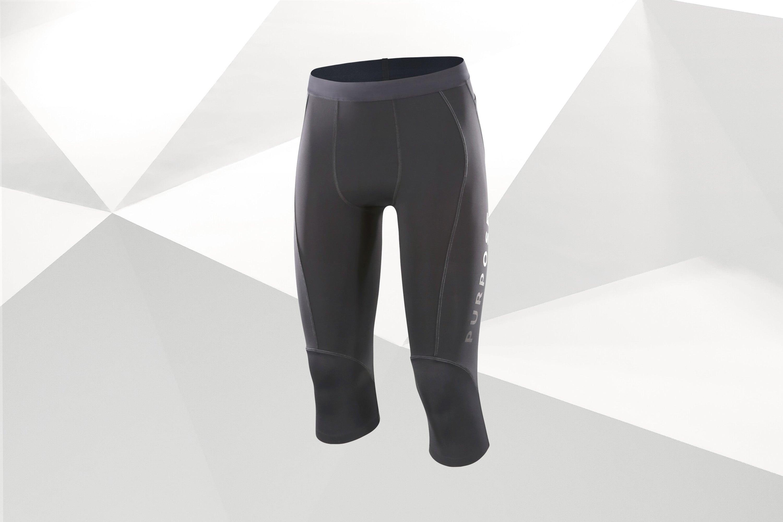 Men's Mid Length Running Tights for Training & Racing (Carbon)