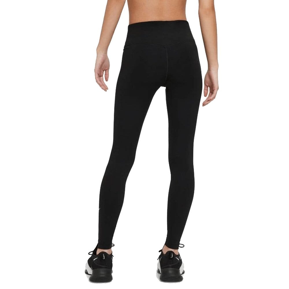 NIKE WOMEN'S DRI-FIT ONE MID-RISE BLACK TIGHTS