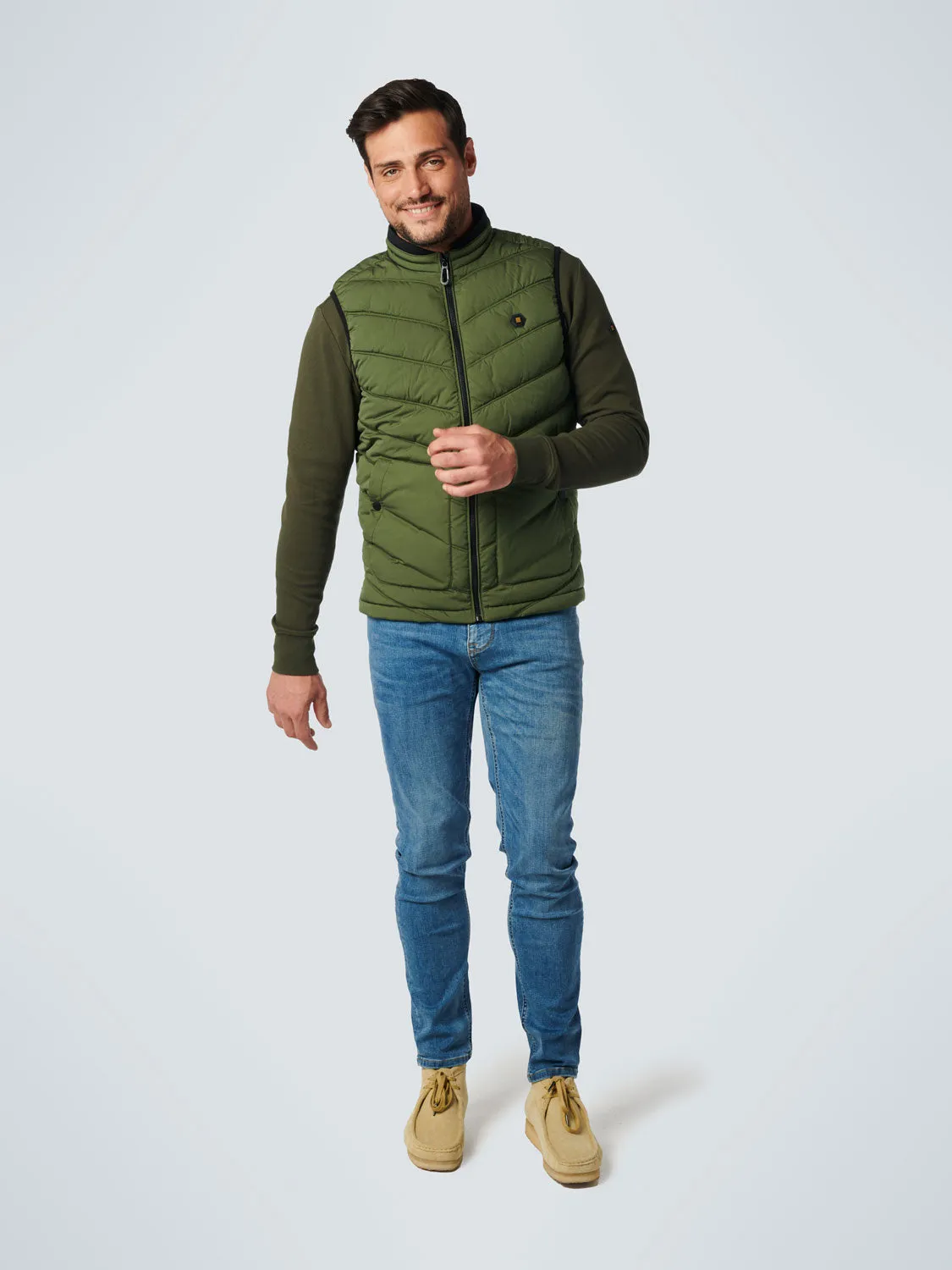 No Excess - Padded Bodywarmer - Moss or Green