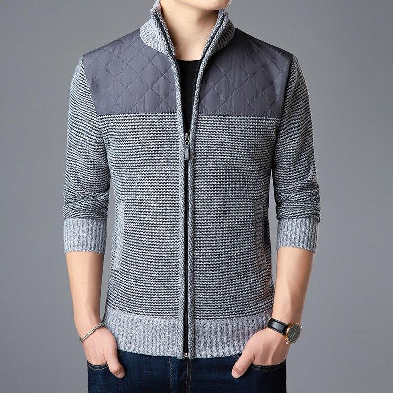 Parka-Casual Cardigan Sweaters For Men