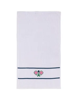 Pickleball Paddles Towel White