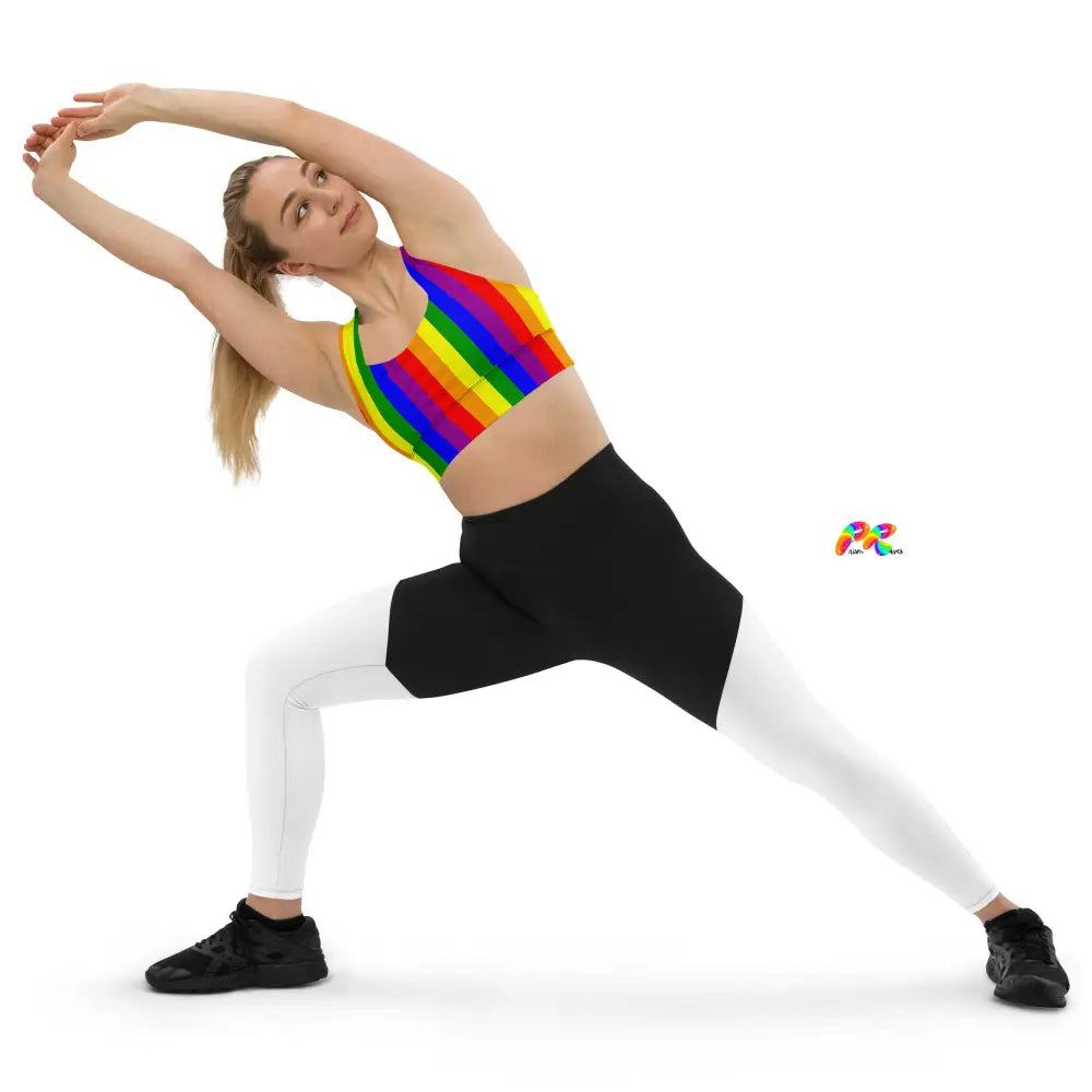 Pride Stripes Longline Sports Bra