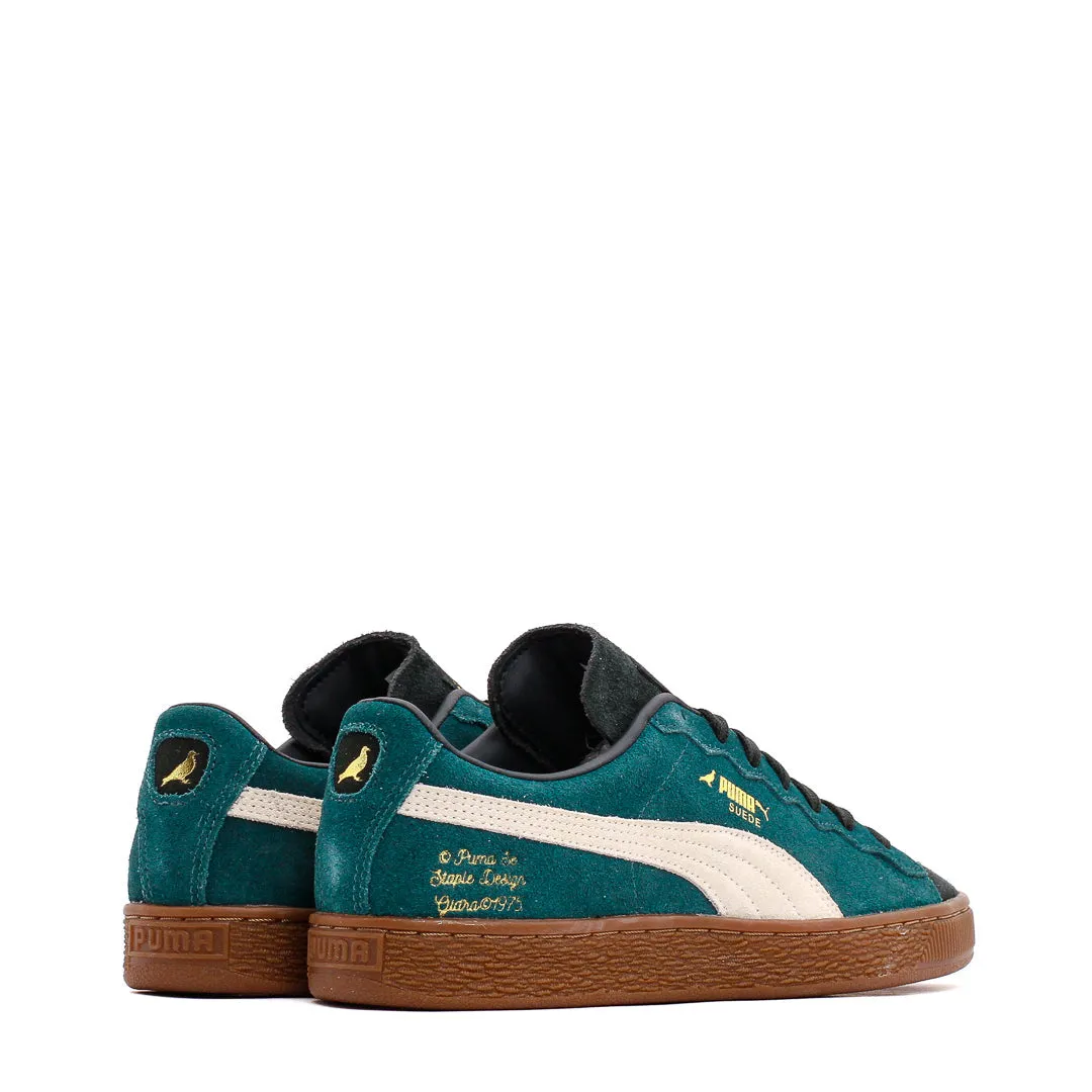 Puma Men x STAPLE Suede G Malachite Snow 393542-01