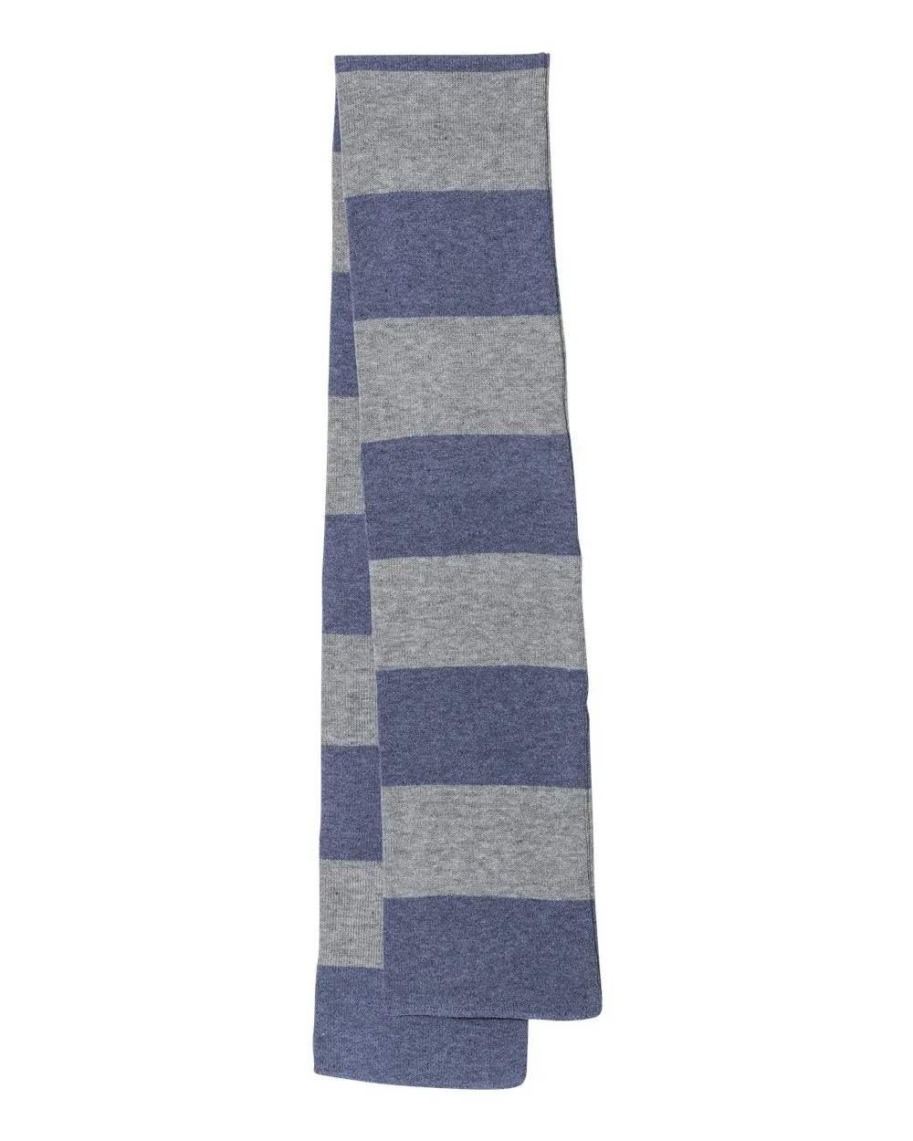 Rugby-Striped Knit Scarf