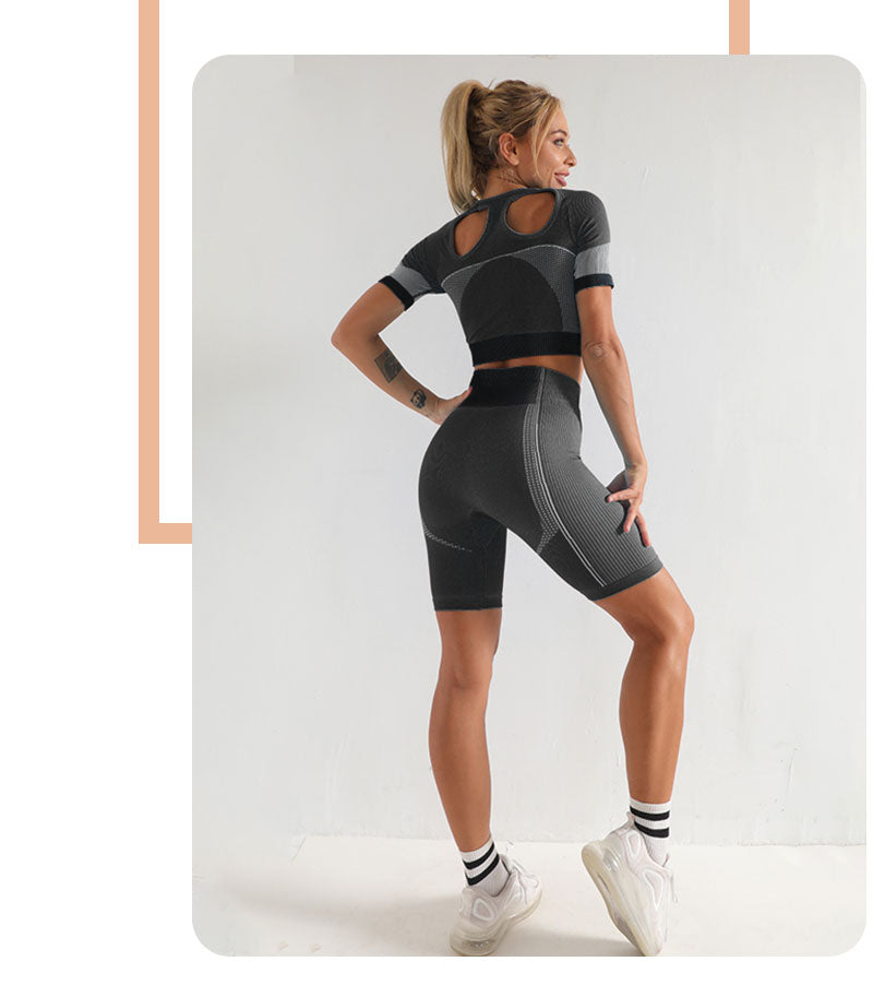 Seamless Yoga Set Women Gym Workout Clothes