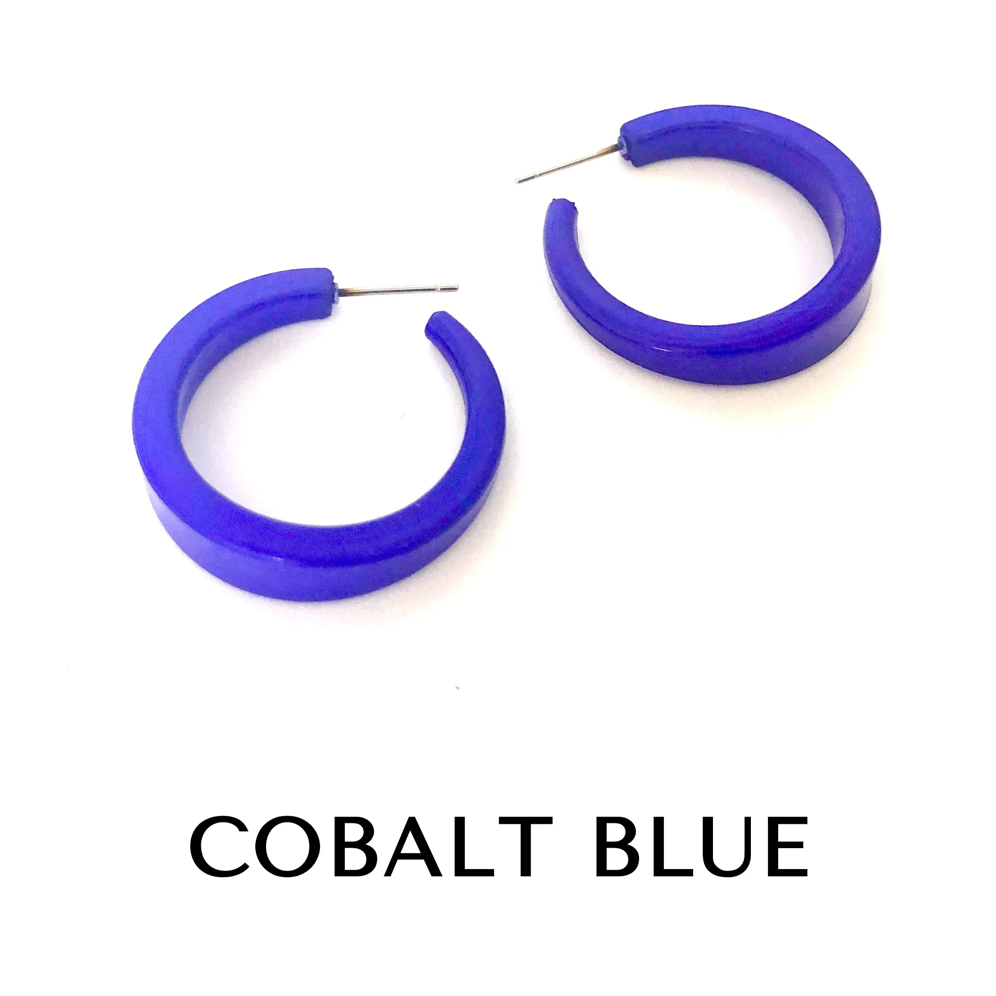 Shiny Opaque Lola Hoop Earrings