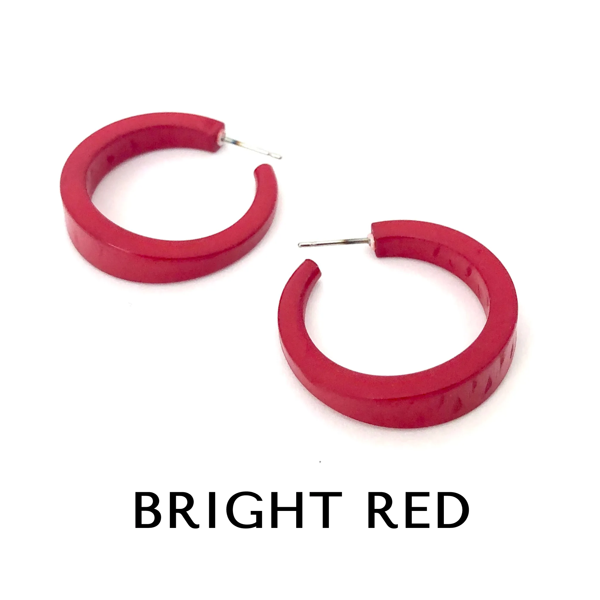 Shiny Opaque Lola Hoop Earrings