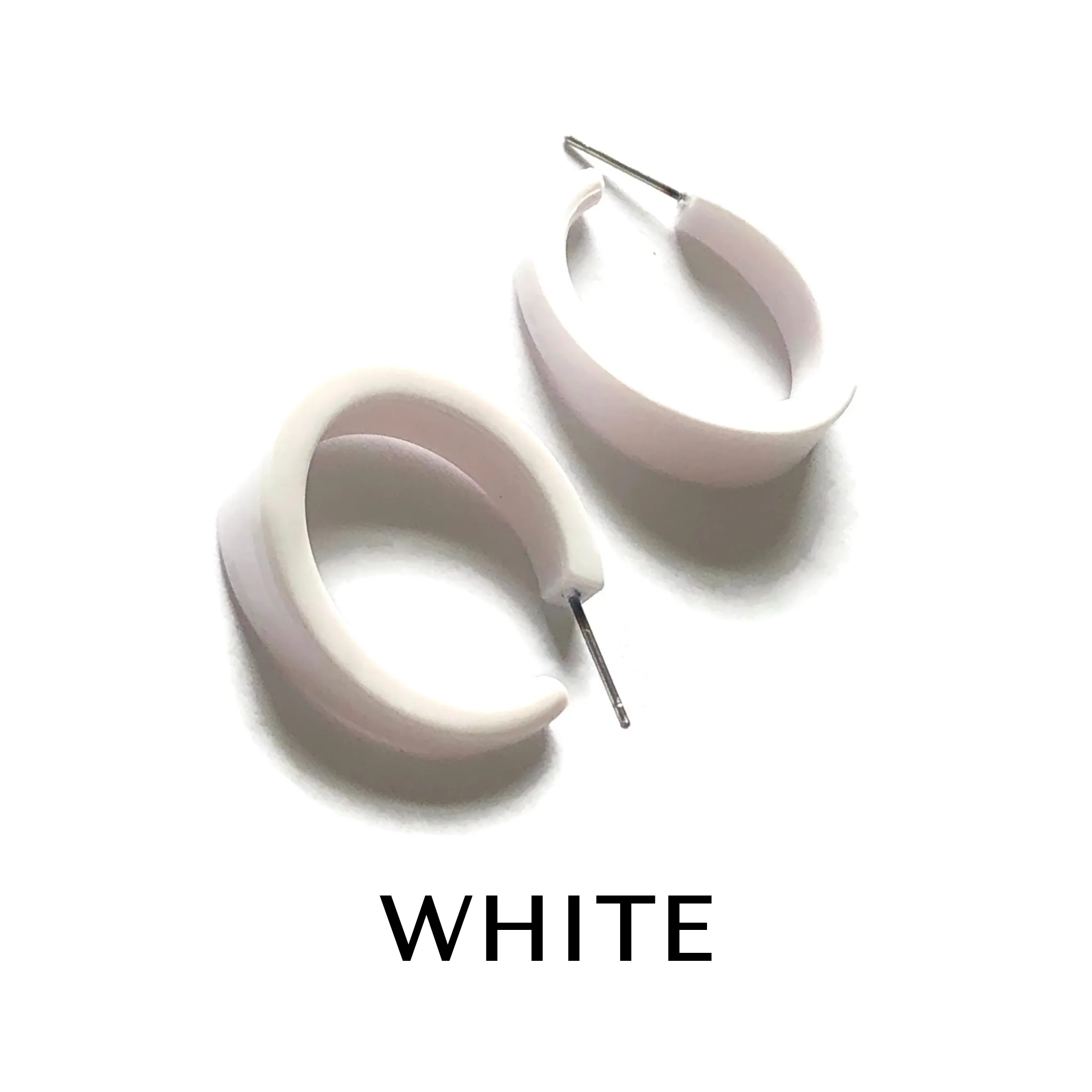 Shiny Opaque Lola Hoop Earrings