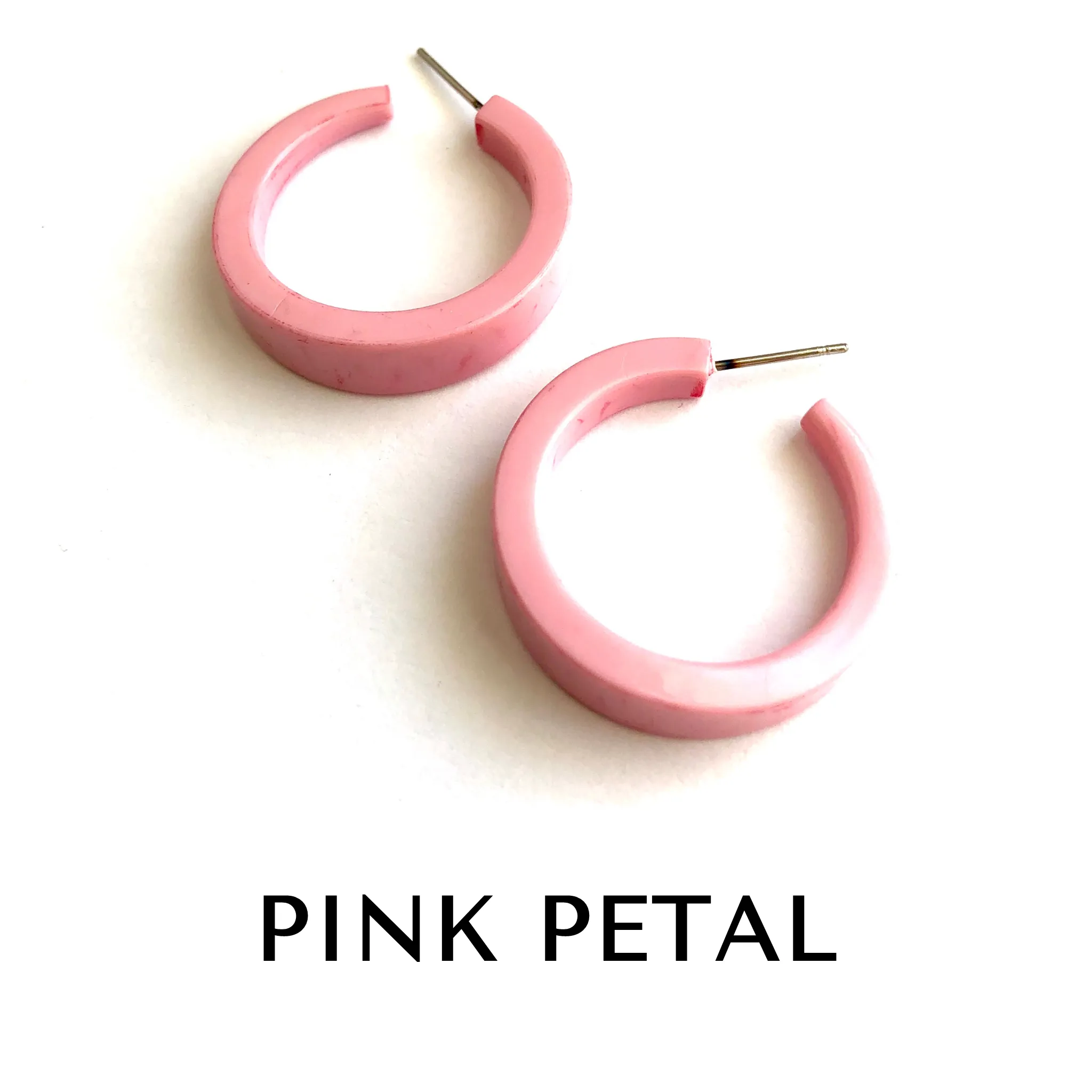 Shiny Opaque Lola Hoop Earrings